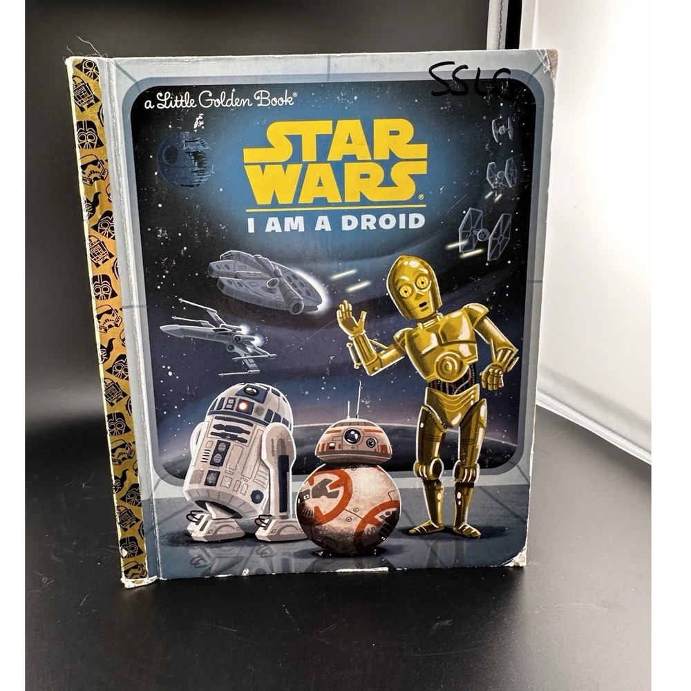 2016 Little Golden‎ Book Star Wars I Am A Droid 1st Edition Junk Journal READ